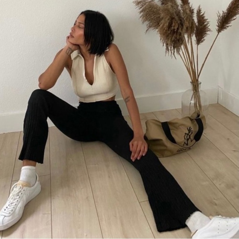 ❤️… Zara Black Lounge Flare Pants